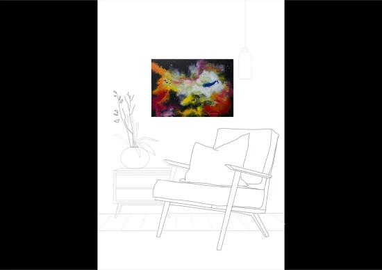 Abstract Whalenebula  -  €1700