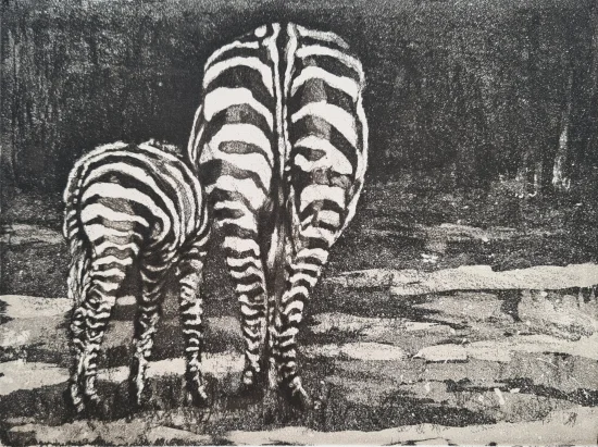 Drawing & Printmaking Zebras  -  €250