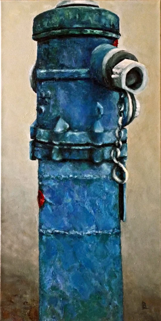 Contemporary topics The blue hydrant  -  €1500