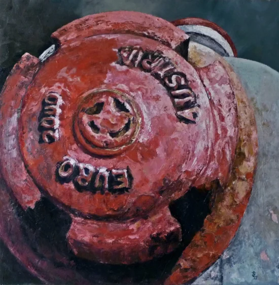 Contemporary topics The pink hydrant, detail I  -  €1800
