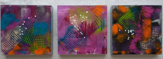 Abstract Triple Blast (Tryptichon) - Blast 1  -  €550