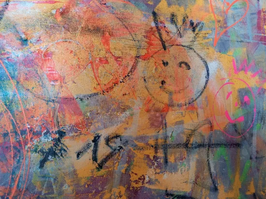 Abstract Love & Peace Around The World  -  €2200