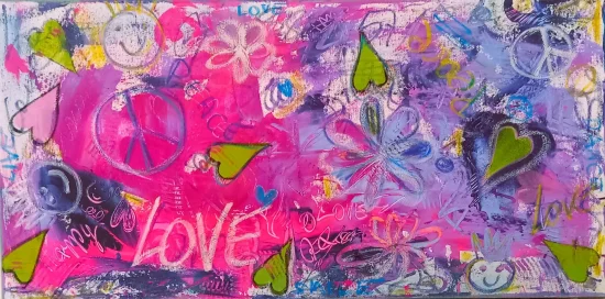 Abstract Graffiti LOVE  -  €2200