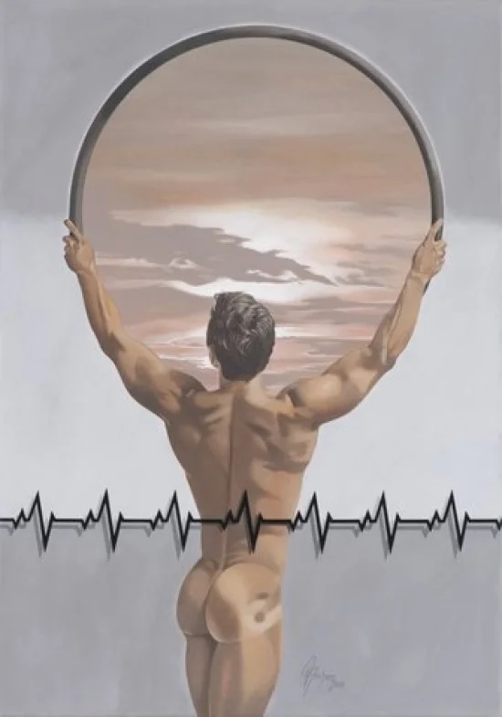 Figural realistic Pulse of the times  -  €4700