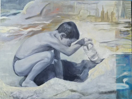 Figural realistic Searching 04  -  €1800