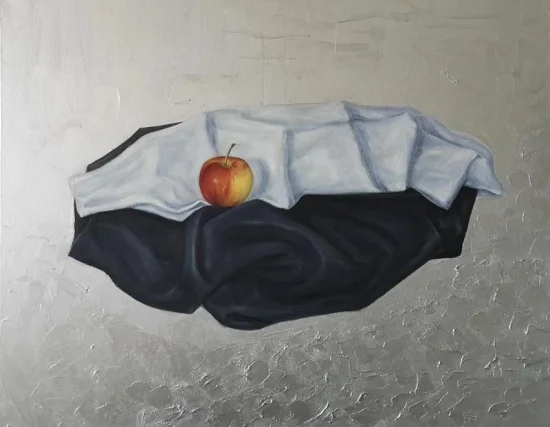 Mixed Media & Collage Black & White and the apple - € 1600