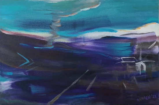 Abstract Tornado or electric landscape  -  €400