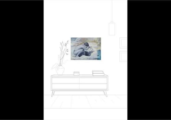 Figural realistic Searching 04  -  €1800