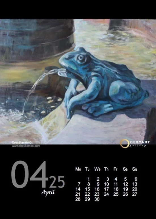 Calendar 2025 Desy Kamen Art Calendar 2025 - figural