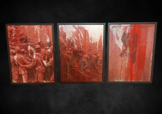 Mixed Media & Collage Triptych Personal ICON  -  €6100