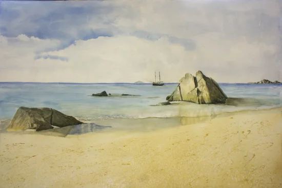 Aquarell Seychelles  -  €1900