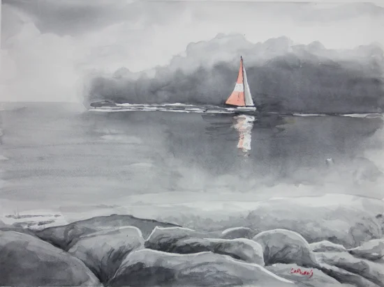 Aquarell Sailboat  -  €450