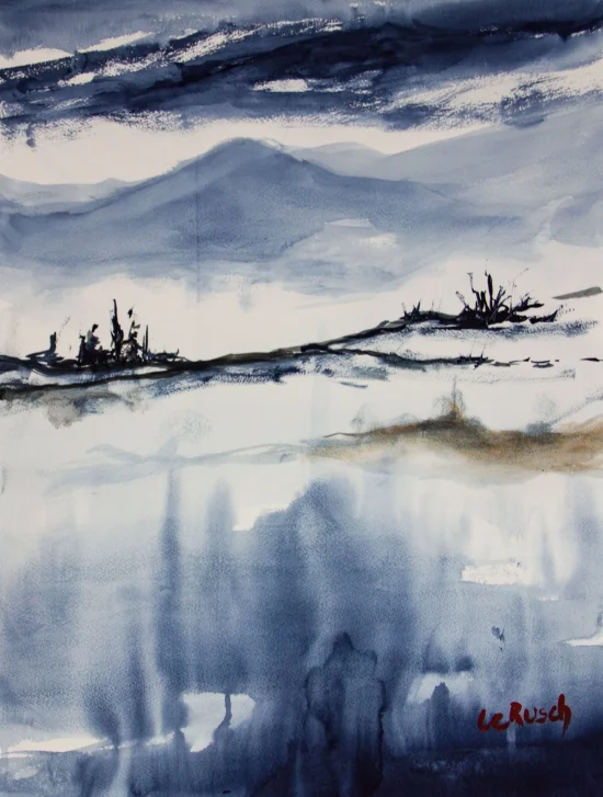 Aquarell Winter landscape 1  -  €450