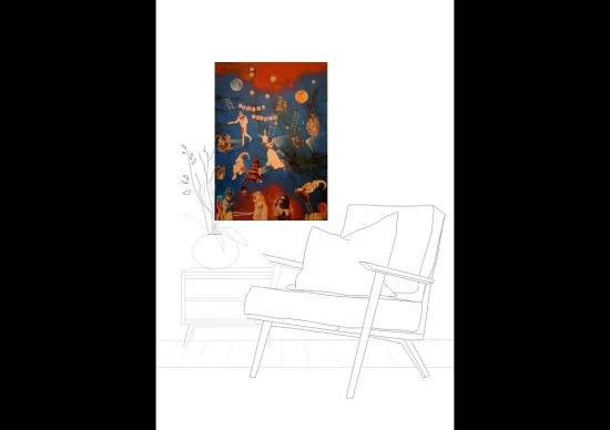 Mixed Media & Collage Circus people II - €1500