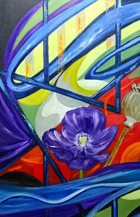 Semiabstract Flames of the Forgotten Meadow / prints available /  -  €95  -  €3460