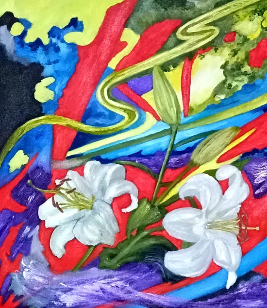 Semiabstract Lily's Aura / prints available /  -  €95  -  €2600