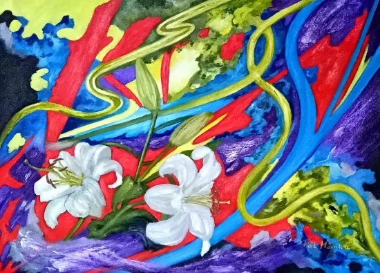 Semiabstract Lily's Aura / prints available /  -  €95  -  €2600