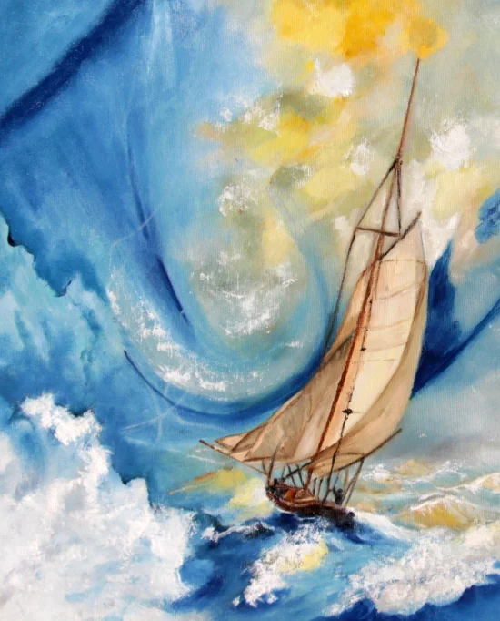 Semiabstract On the Sea of Life / prints available /  -  €95  -  €1150