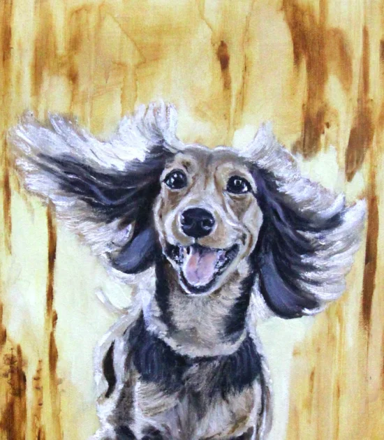 Figural realistic Custom Pet Portrait 2  -  €750