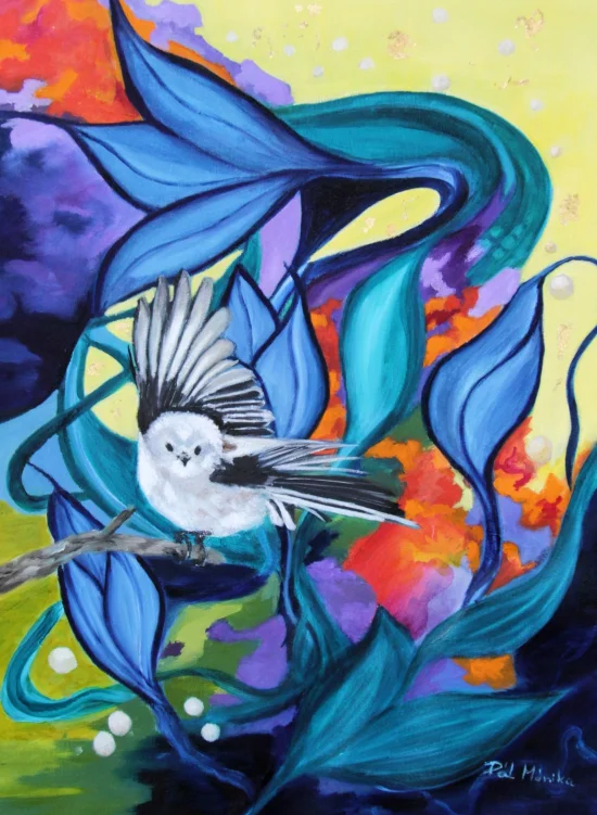 Semiabstract Aegithalos' Dreamworld /prints available/  -  €140  -  €1350