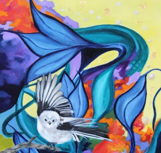 Semiabstract Aegithalos' Dreamworld /prints available/  -  €140  -  €1350