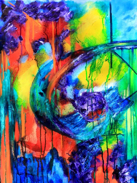 Abstract Beyond the space  -  €1200