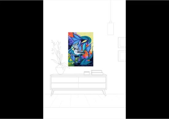 Semiabstract Aegithalos' Dreamworld /prints available/  -  €140  -  €1350