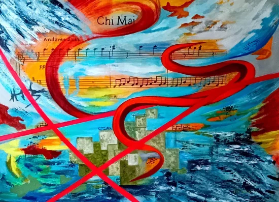Abstract 'Chi Mai'  -  €7900