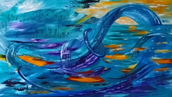 Abstract Blue Danube Waltz  -  €6460