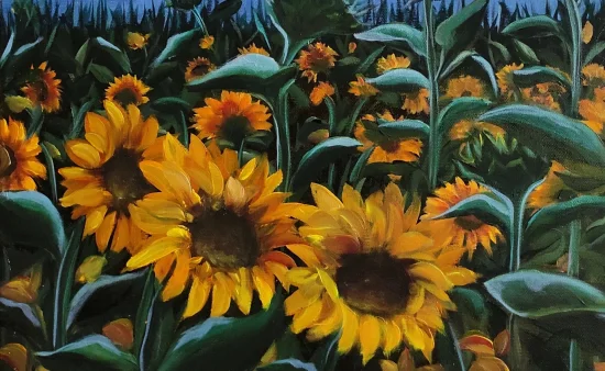 Landscape & Still Life A lady with a bun rules the Clouds  -  €950